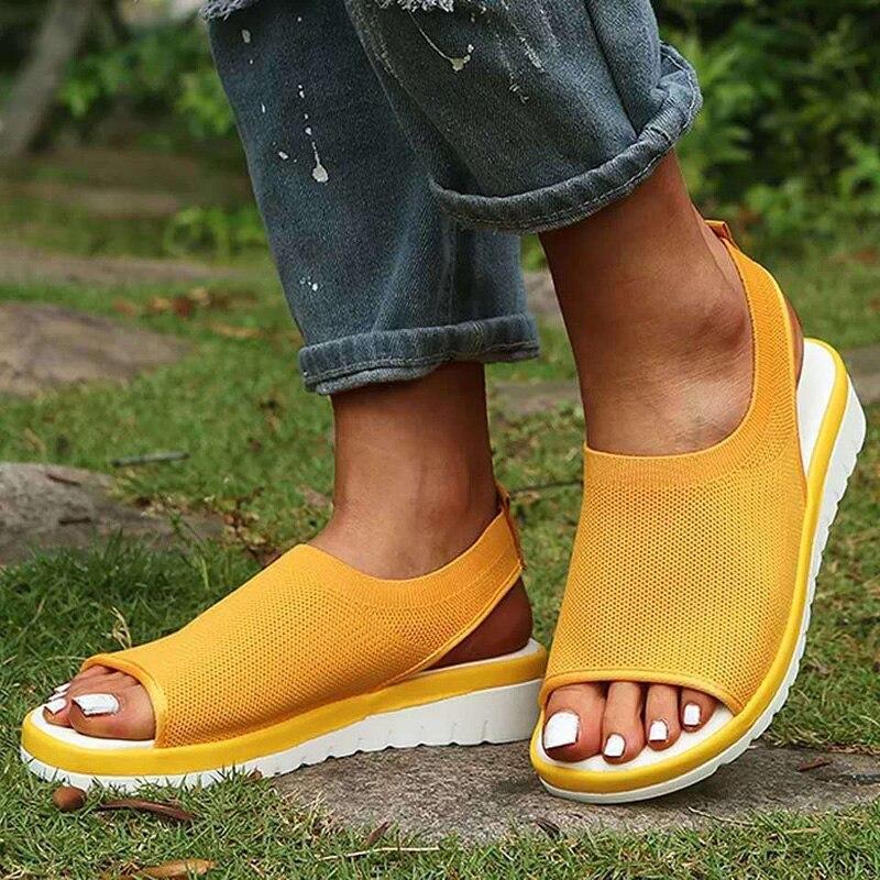 Buy Women Summer Sandals Open Toes Flat 