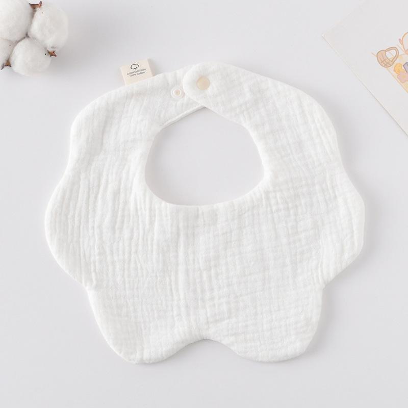 360-Degree Pure Cotton Petal Baby Drool Bib