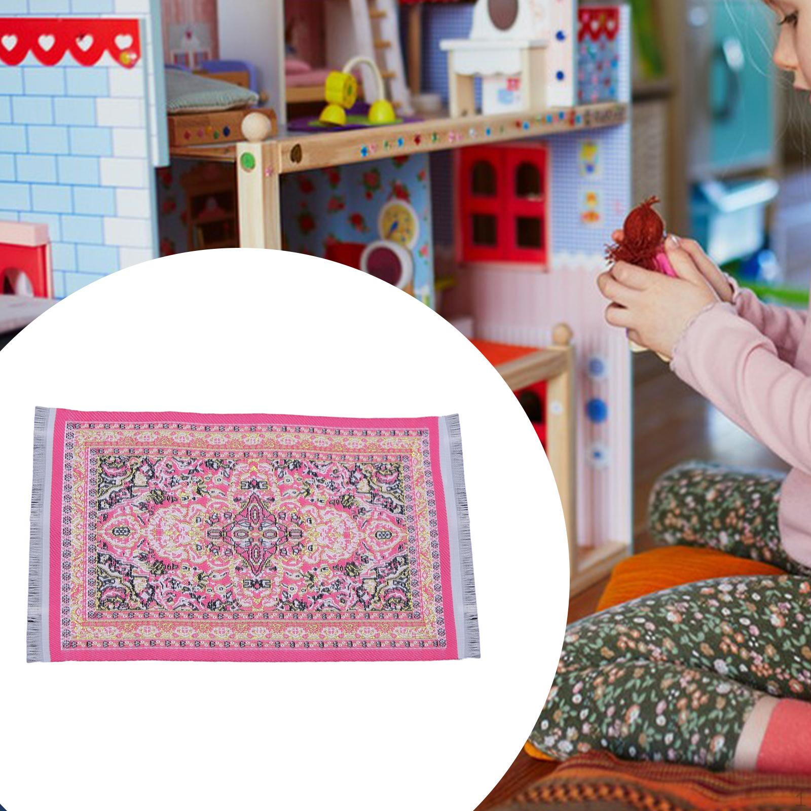 

Мини турецкий коврик для домашнего декора ярко-розовый