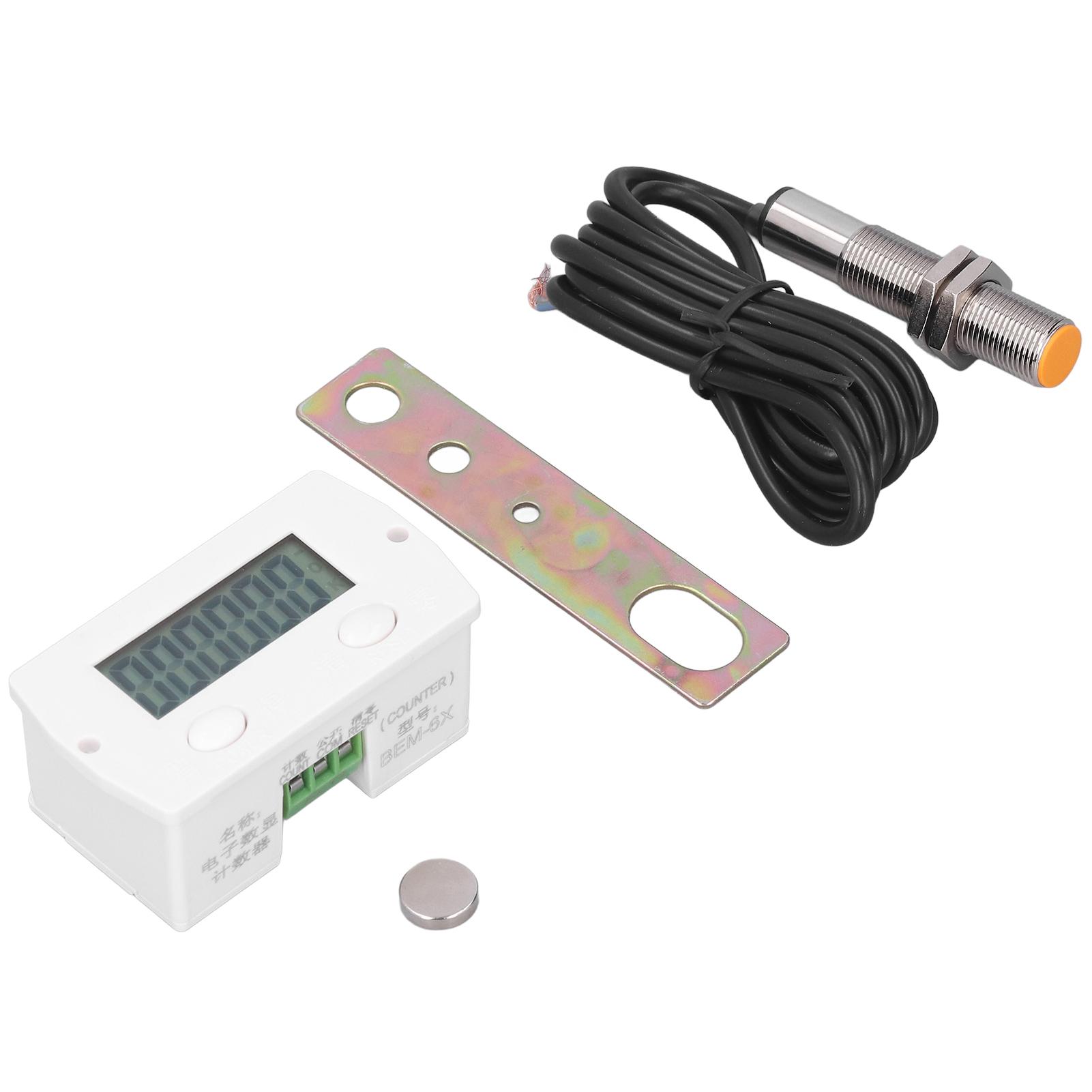 

BERM 6-разрядный электронный счетчик Мини цифровой магнитно-индукционный счетный переключатель 099999