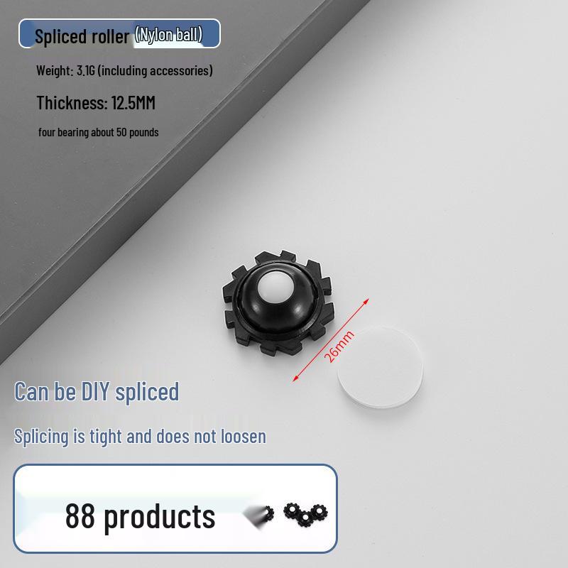 Cicha Samoprzylepna Podstawa Mobilna: Uniwersalne kółko bez wiercenia z pogrubionym łożyskiem kulkowym do użytku domowego