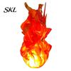 LED Lighted Flame Decor Floating Fireball Prop, Glowing Halloween Handheld Prop for Cosplay, Visual Effect Accessory Battery Powered Stage Light Party