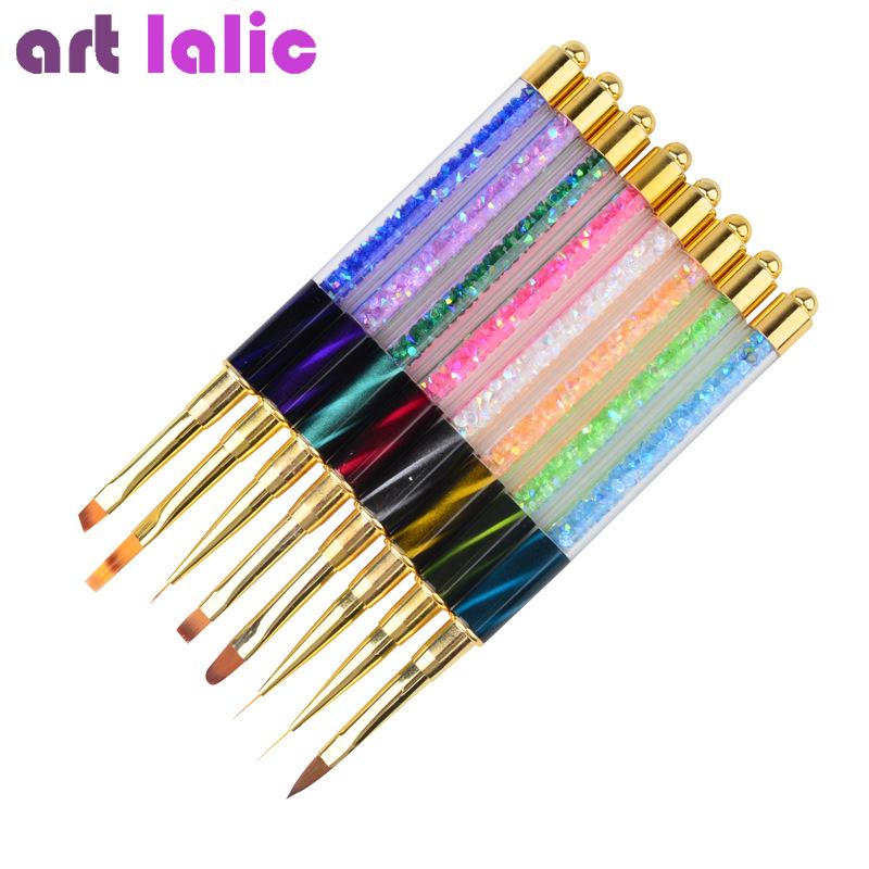 Buy 8 Style Nail Art Cat Eye Brush Acrylic Uv Gel Extension Painting