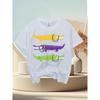 European Sizes Boys And Girls Kids Short Sleeve T-Shirt, Casual Children's Wear, Suitable for Birthday Gifts, Daily Wear