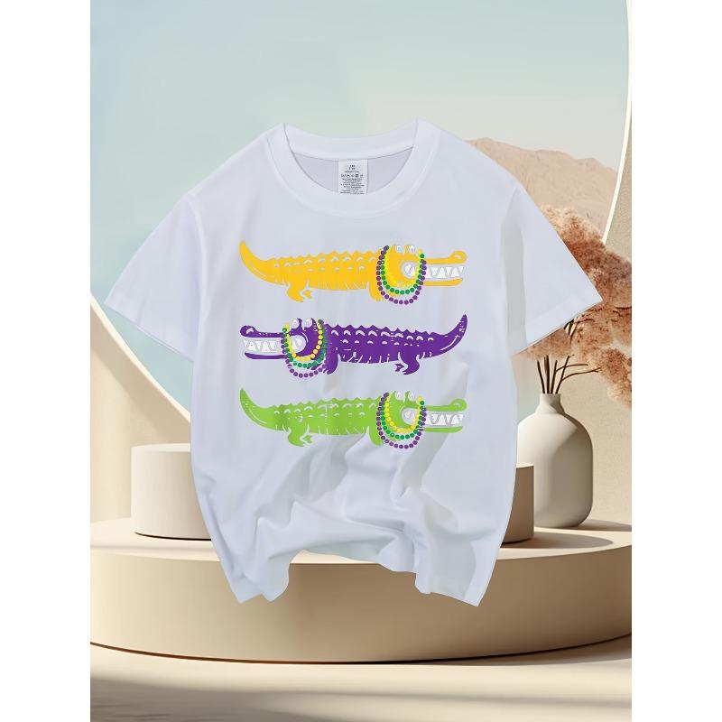 European Sizes Boys And Girls Kids Short Sleeve T-Shirt, Casual Children's Wear, Suitable for Birthday Gifts, Daily Wear