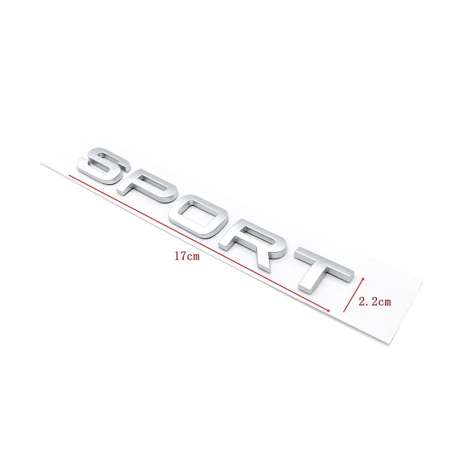 WDC5 New Car 3D ABS Letters Badge SPORT HSE Emblem for SUV Series Rear Trunk Tail Styling Sticker Accessories