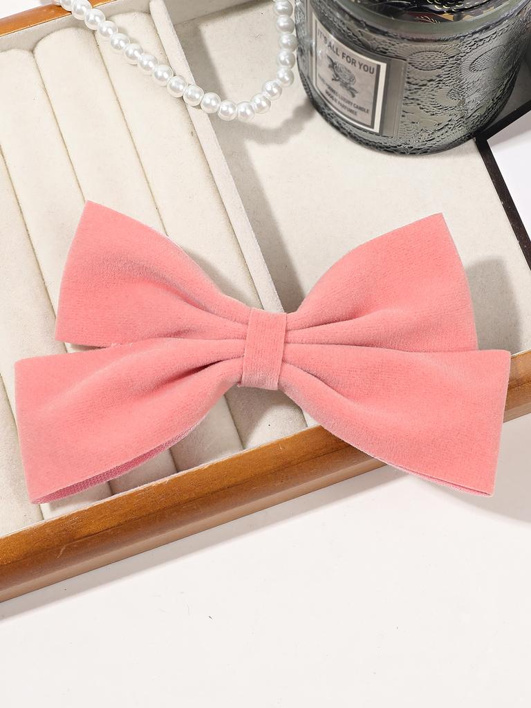 1PCS Velvet Hair Bows Hair Ribbon Clips Hair Accessories for Women Girls Toddlers Kids Baby