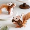 Durable Foam Christmas Squirrel Ornament Party Hanging Decoration For Homes Office Party Holiday Decorative Accent