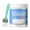 Kit Pittura Piastrelle Bagno 500g Bianco Base Acqua Asciugatura Rapida Kit Ristrutturazione Vasca da Bagno Kit Copertura Vasca da Bagno per Vasche da Bagno Lavandino