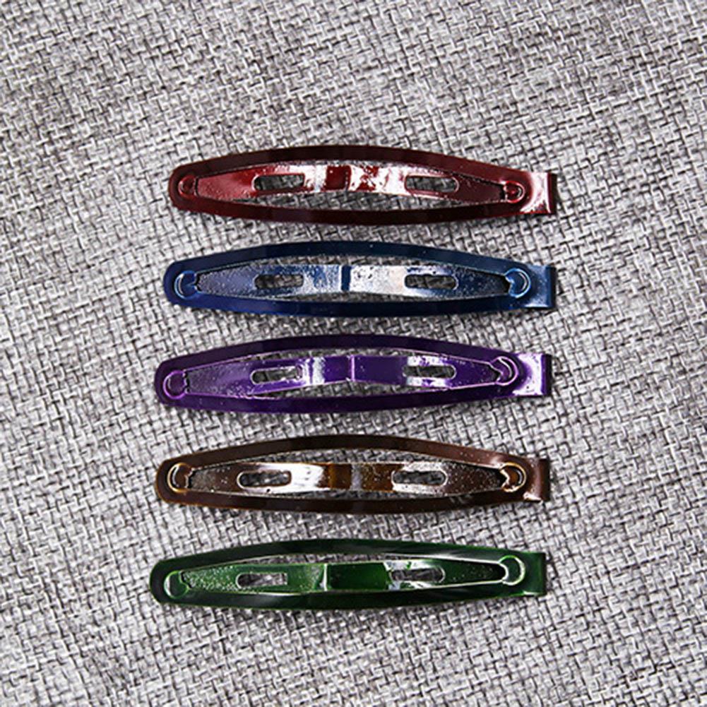 12Pcs/set Alloy BB Hair Clip Metal One Word Clip Hairpins Black Tone Snap Hair Clips Handmade Headwear Simple Hair Accessories