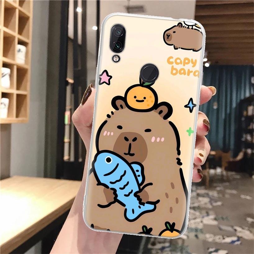 

Funny Capybara Cartoon Animal Silicon Phone Case For Xiaomi Redmi Note 10 9S 9 8T 8 Pro 7 5 9T Mi 12T 11T 10T 12 11 Lite 11i A3 Xiaomi Mi 8 Lite