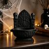 Gothic Skull Candy Bowl Halloween Cathedral Bowl, 3D Printed Spooky Dark Storage Collectibles for Trendy Toy Fans Dish, Desktop Snack Serving