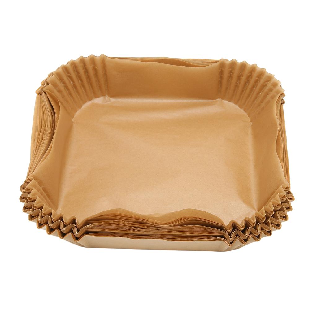 100Pcs Fryer Disposable Non Stick Paper Liner Oil Proof Waterproof Fryer Oil Paper for Microwave Frying Pan