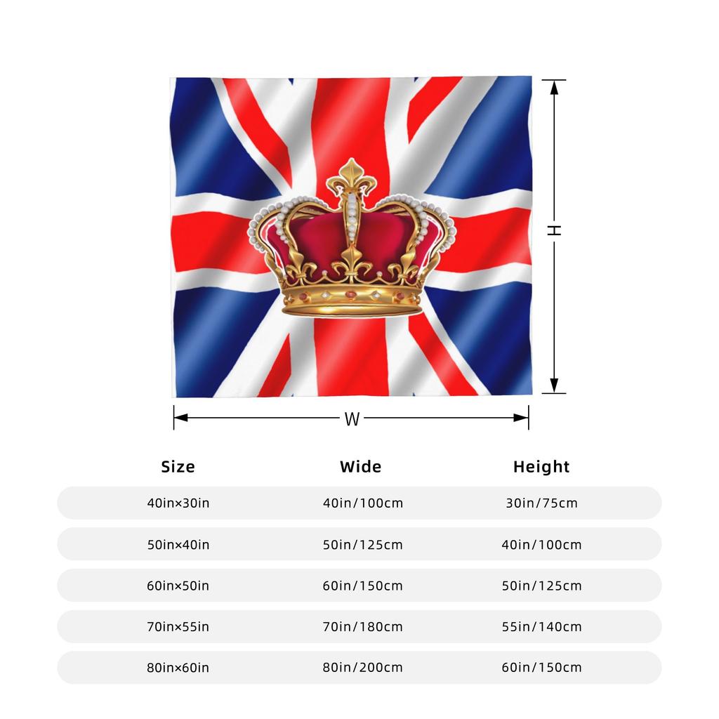Union Jack Britische Flagge Vereinigtes Königreich Decken Samt Ultra-Weiche Überwurfdecken für Zuhause Sofa Bett Teppich