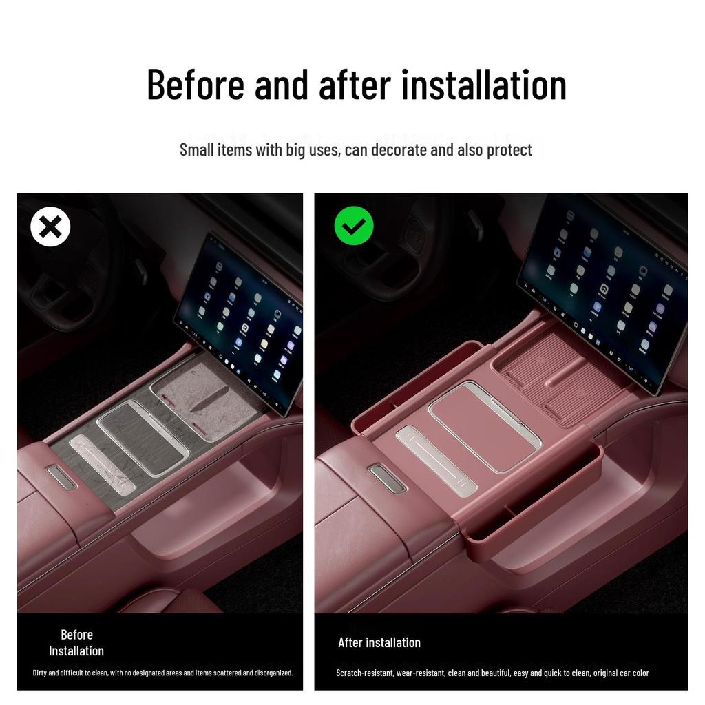 Nio ES8 Silicone Anti-Slip Center Console Pad for 26 Models: Cup Holder & Storage Protection