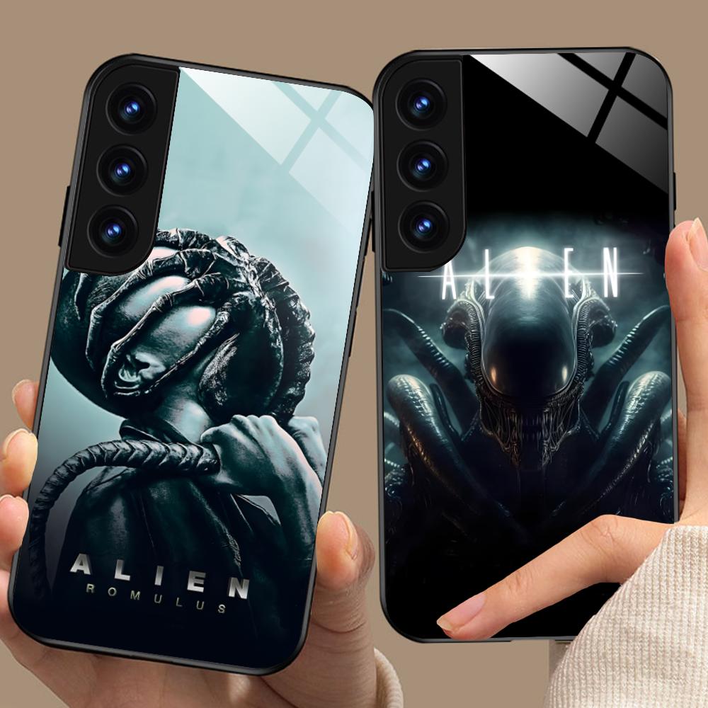 Alien Romulus Mobile Cell Phone Case for Samsung Galaxy A56 55 54 53 52 51 36 35 34 23 16 15 5G Glass Colorful Cover Pretty