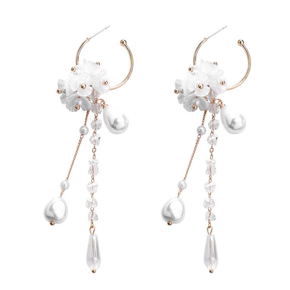 Beads Long Water drop Fringed For Women Dangle Earrings Tassels Earrings Drop Earrings Jewelry