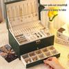 Exquisite Large-Capacity Jewelry Storage Box for Necklaces, Earrings, Bracelets, and Rings.