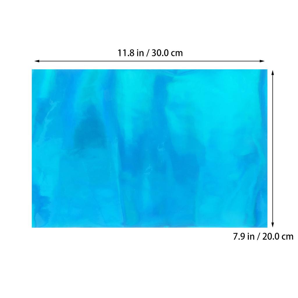 PU Fabric Blue Creative Eco-Friendly Sewing Material for Handmade Crafts Hair Bows Bags Upholstery Decorative