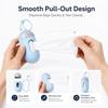 Portable Dog Poop Bag Dispenser with 15 Poo Bags, Hanging Dog Waste Bag Holder for Dog Walking, Pet Garbage Bags