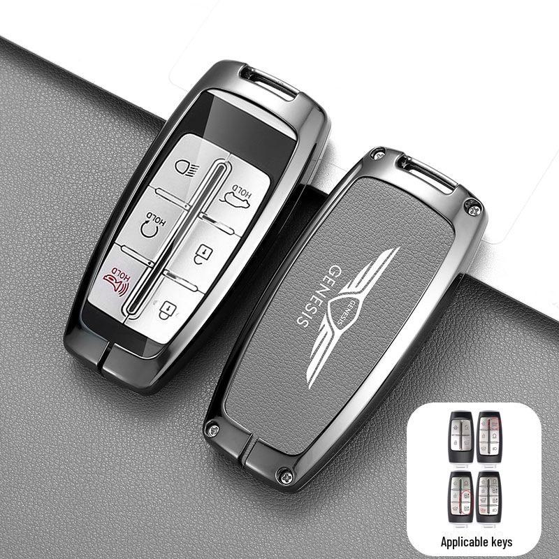 Genesis Car Key Cover for GV70, G80, GV80, G90 - Metal Protective Shell