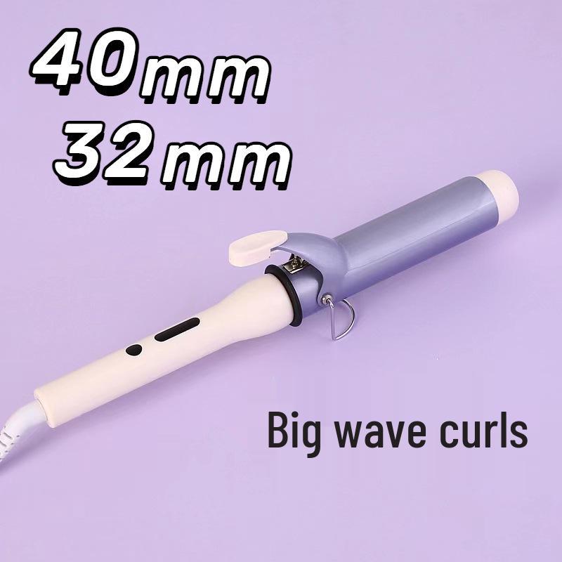 

40mm Large Curling Iron for Big Waves - Korean Electric Curler, Gentle on Hair 32mm (EU Standard)