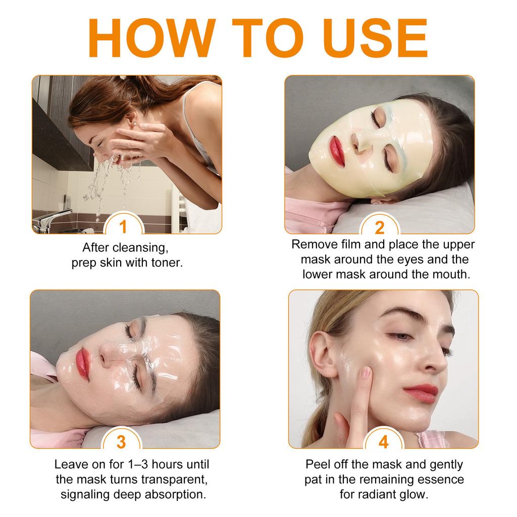 Collagen Mask Hydrating And Moisturizing Non-Greasy Gel Texture Sheet Mask 4P Set 10ml