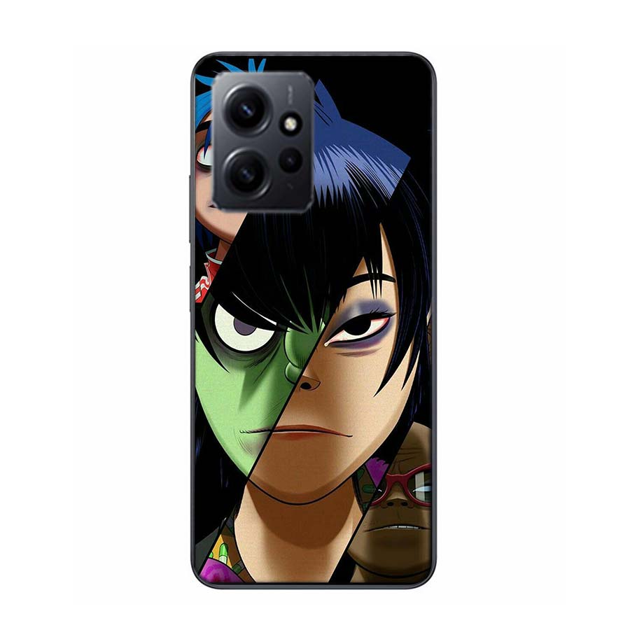 Gorillaz Anime Phone Case For Redmi 12 13C 12C 15C 9 10 10C Note 13 Pro Plus 14 15 Pro 9T 9C 9A TPU Soft Cover Clear Cell Cases