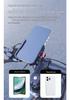Aluminum Alloy Shockproof Phone Holder for 22/25mm Bicycle & Motorcycle Handlebars