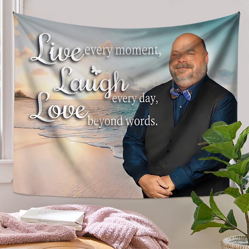 I Hate Kids Fat Man Rainbow Wall Tapestry Funny Meme Bertram Humor College Home Decor Playful Soft Durable Cozy Aesthetic