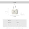 Spring and summer new simple high-end texture college student class bag fashionable bow shoulder tote bag