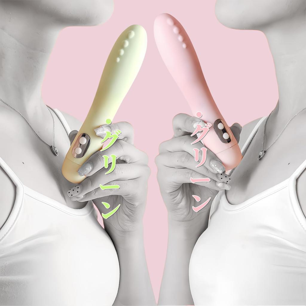 Yemax Vibrator for Clitoris Adult Toy for 10 Vibration USB Clitoris and Nipple SM Green Women, Stimulation, Squirting, Rotor, Women, Modes,