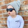 0-24 Months Baby Polarizrd Sunglasses With Belt High Quality Square Silicone Frame Mirrored Uv400 Lens Eyewear For Boys Girls