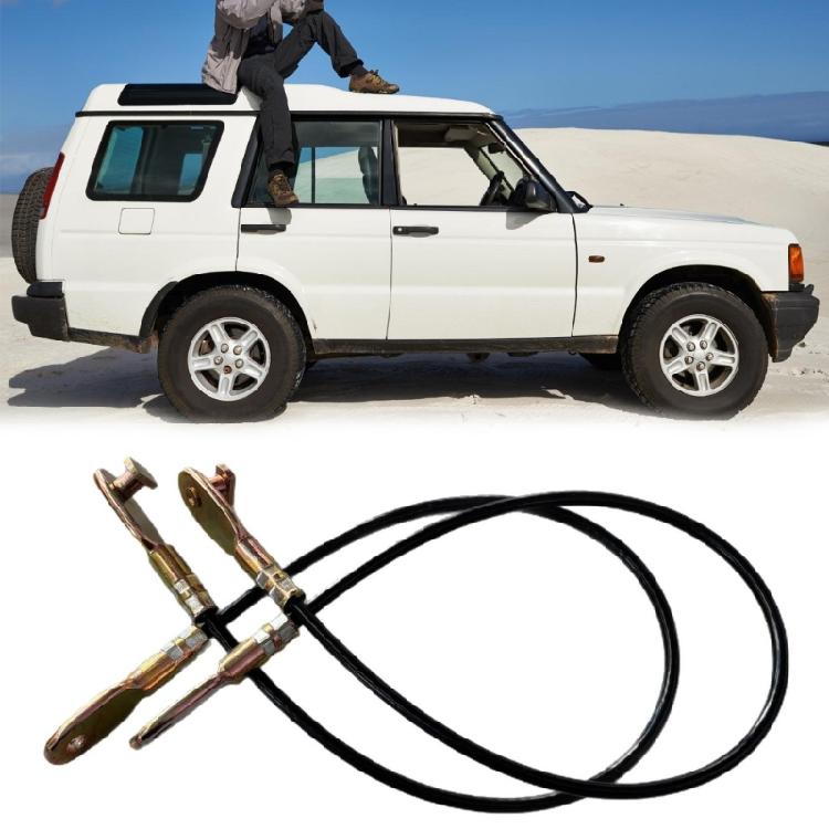 Cargo Door Release Cable Replacement Part BYC500070, 2 Piece Repair Set with Metal End Hardware for Rear Opening Service and Maintenance Tasks