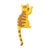 Fridge Sticker with Hook High Toughness 3D Realistic Cartoon Cat Design Refrigerator Sticker Decorative Fridge Accessory