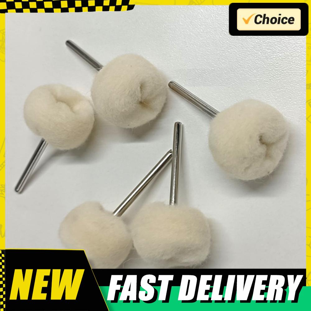 1-20PCS Wool Polishing Abrasive Brush Grinding Buffing Wheel Grinder Felt Grinding Sanding Head Abrasive Buffing Wheel 3mm