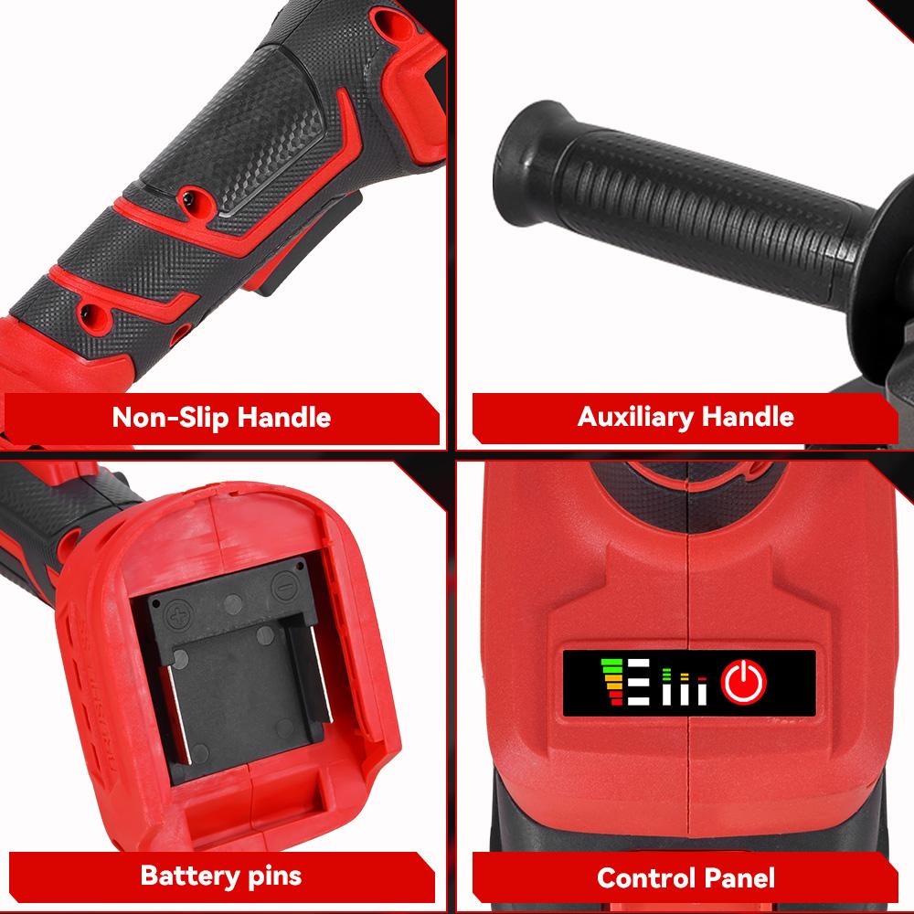 ONEVAN 125MM Brushless Electric Angle Grinder 2in1 Polishing  M14 Cutter Metal Wood Power Tool For Makita 18V Battery Pin