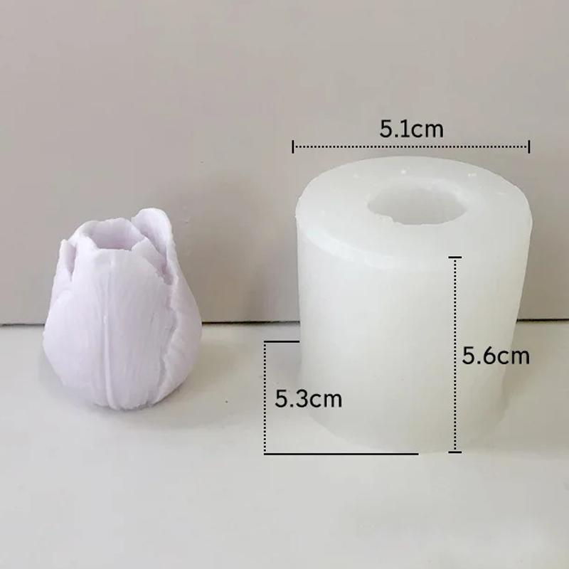 Budding Open Flowers Silicone Candle Mold Mini Flower Soap Gypsum Crafts Resin Mould DIY Chocolate Ice Cake Baking Molds