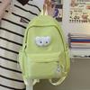 Schoolbag female college student Japanese minimalist style solid color light backpack Mori soft sister college middle school student backpack