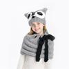 Autumn and winter children's hats, owls, scarves, two-piece sets, warm neck protectors, animal crochet wool hats
