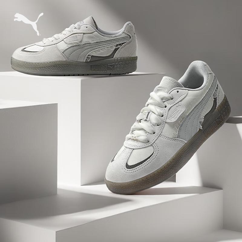 Puma Women's Palermo Retro Silver-Grey Platform Sneakers