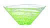 Toyo Sasaki Glass Japanese Small Shaved Made In Deep Glass Dessert 41533 Plate, Glass, Bowl, Ice, Green, Japan, Bowl, Plate, Plate, Tableware, Plate,