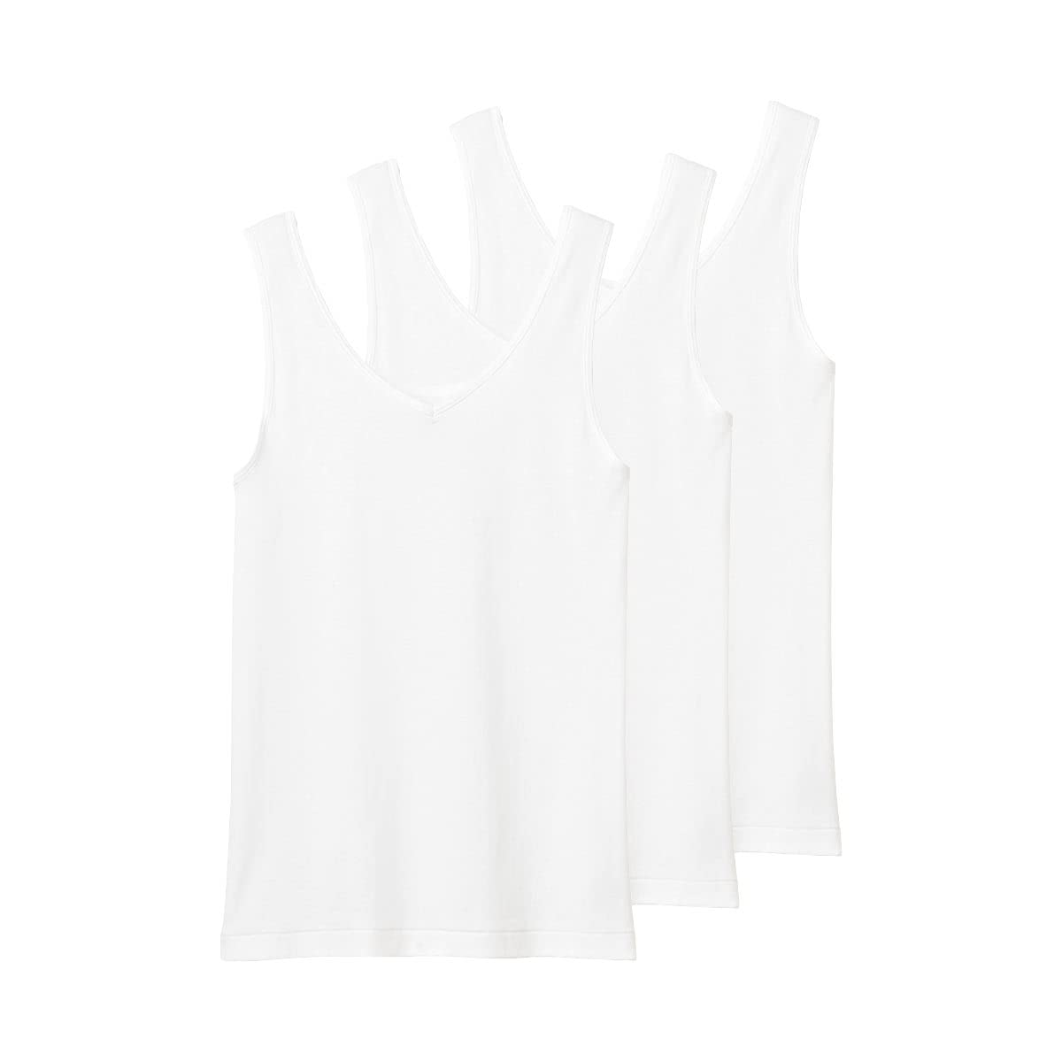 

Gunze Kitemiru Cotton Soft Tank Top Set Size 100% 3-Piece (WH-White, M)