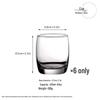 OEING Clear Glass Drinking Cups
