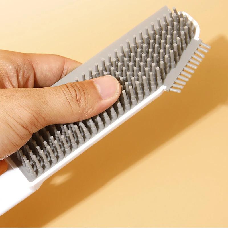 3 In 1 Silicone Gap Cleaning Brush Decontamination Brush Glass Scraping Cleaning Brush Kitchen Household Corner Cleaning Tools