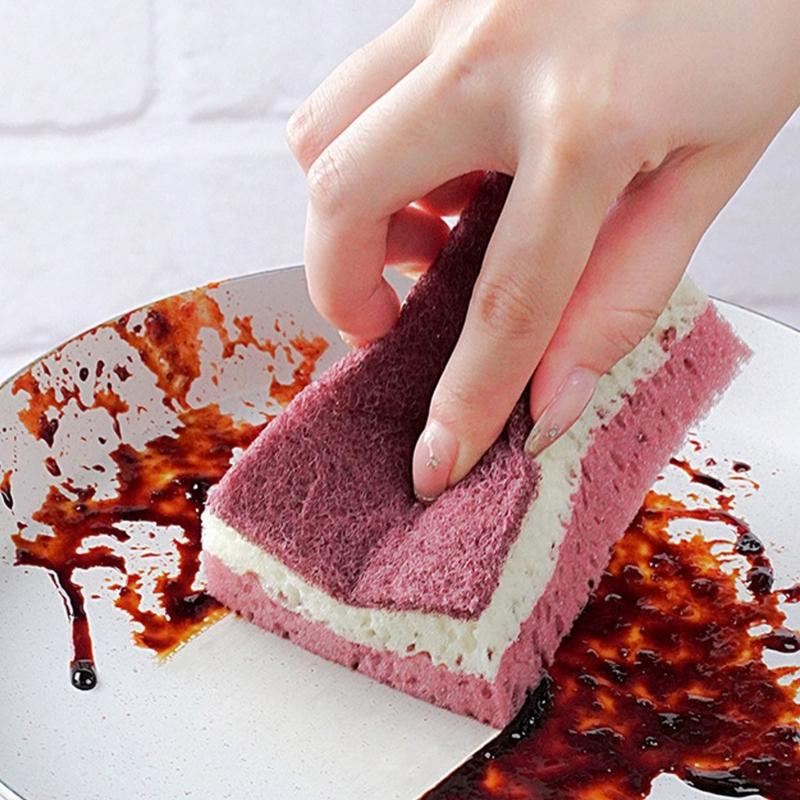 5/10PCS MultiPurpose Kitchen Cleaning Sponge Efficient Scrubbing Foam For Home Daily Dishwashing Tasks