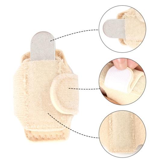 Hammer Toe Corrector, Adjustable Toe Splint Wrap with Aluminum Plate, Toe Straightener for Curled Bent Toes Women Men Day And Night Use