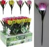 Tulip Solar Lamp 30cm Colorful Garden Decoration with Warm Light
