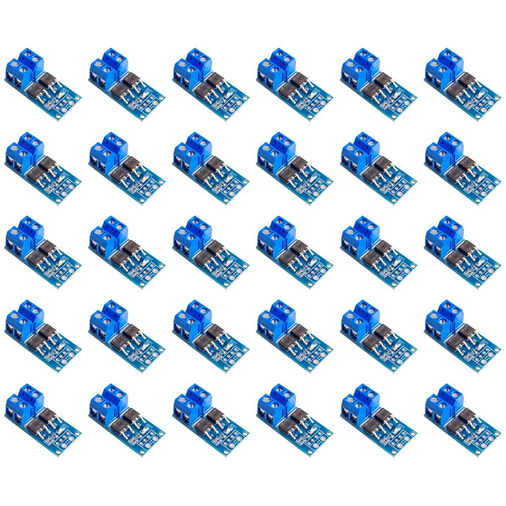 10-30Pcs PWM Adjustment Electronic Switch Control Board DC 5V-36V 400W MOSFET Switch Drive Module for Lamp Brightness Control