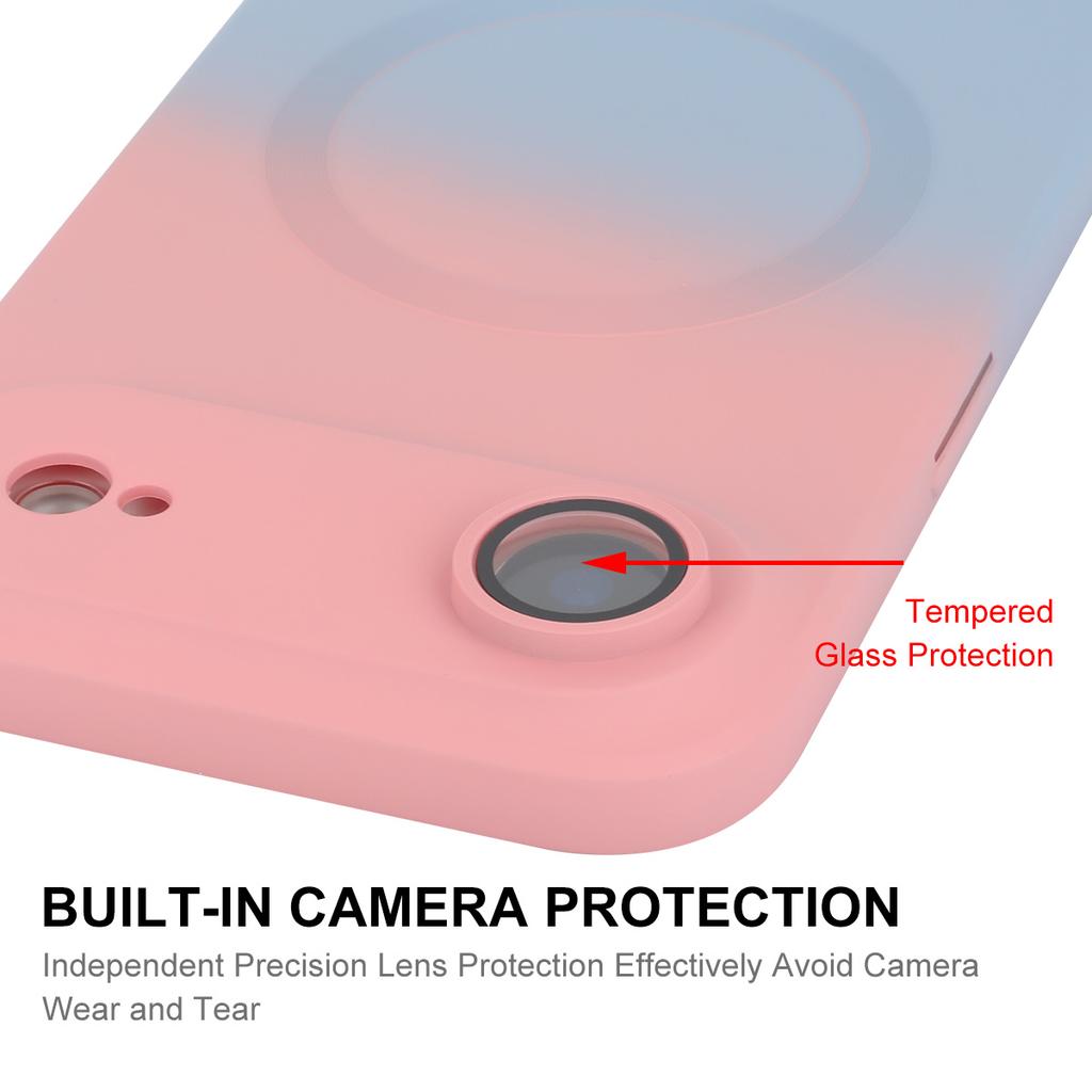 Für iPhone Air Silikonhülle ENAKY HAT PRINCE Farbverlaufshülle Kompatibel mit MagSafe